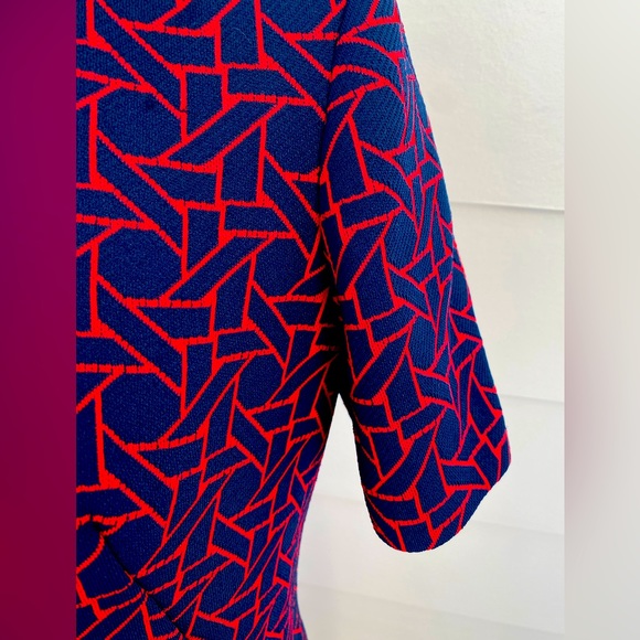 Classic 1960’s Navy & Red Stewardess Style Dress - Jackie O Style - Picture 5 of 9